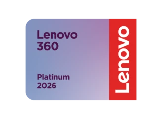 Logo Lenovo 360 · platinum 2026